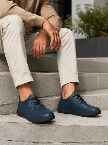 Image of egoss Zero Gravity Men's Sneakers | Genuine Leather Casual Shoes | Trendy | Lightweight | Comfortable Fit | Stylish ES-25