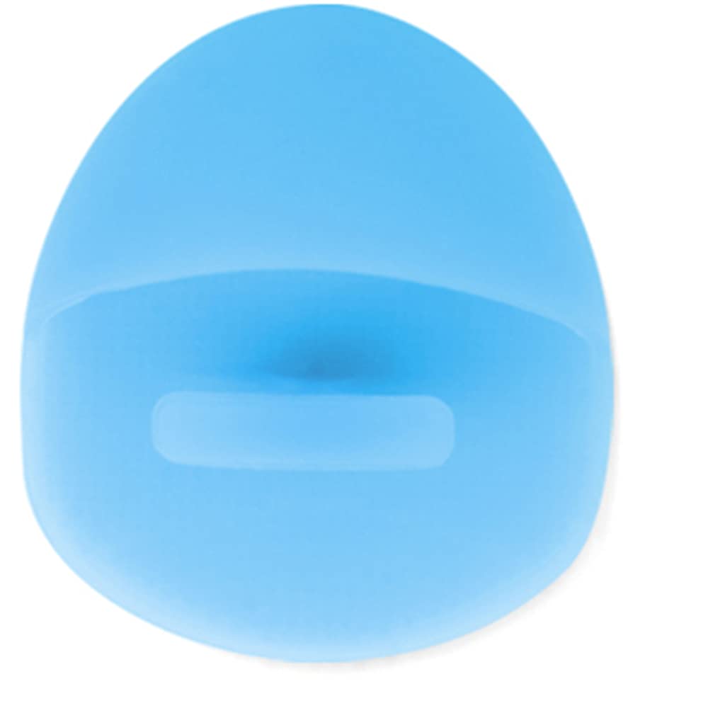 Cepillos de limpieza facial de silicona, limpiador facial de silicona suave y cepillo masajeador para limpieza profunda, exfoliación suave y masaje (azul)