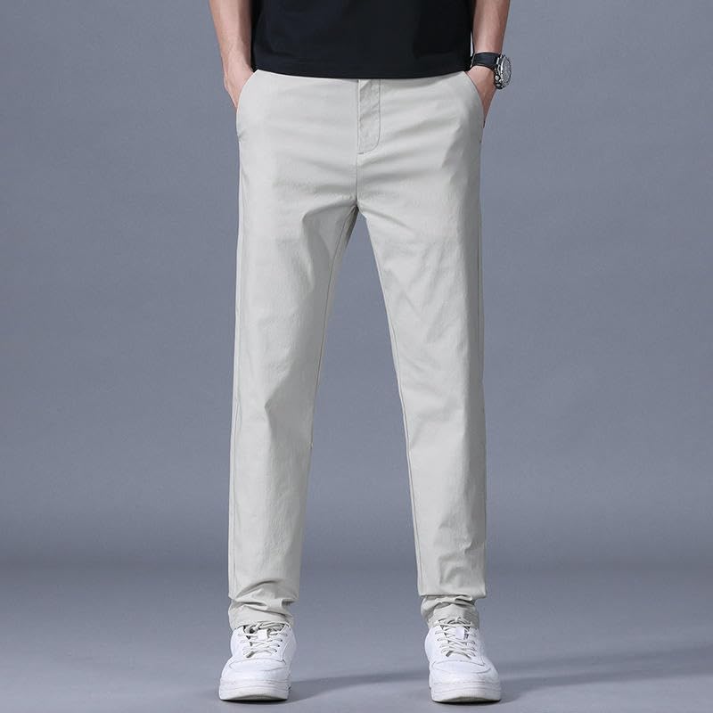 Men's Summer Business Loose Straight Versatile Casual Pants2
