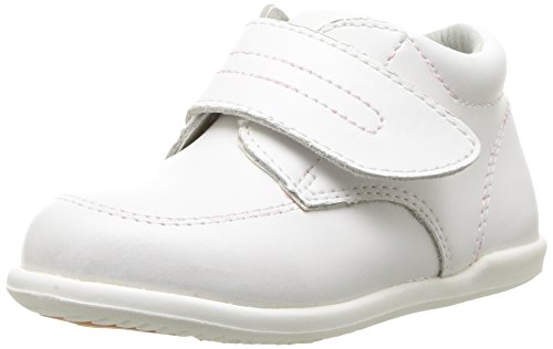 Josmo Baby-Boy's Lucas First Walker Shoe, White, 6.5 Medium US Toddler