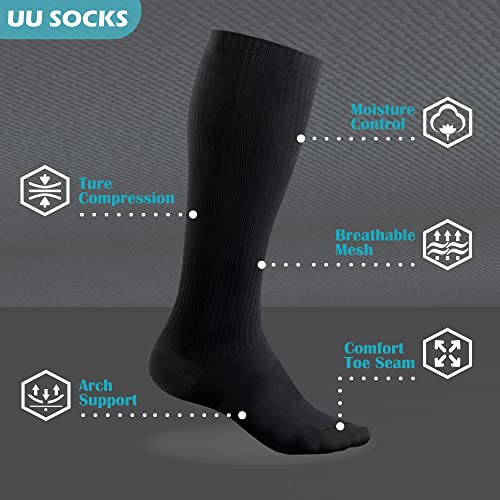 Medical Compression Socks for Women and Men 3 Pairs 20-30 mmHg Knee High Christmas Compression Stockings Circulation Best for Running Athletic Nurses2
