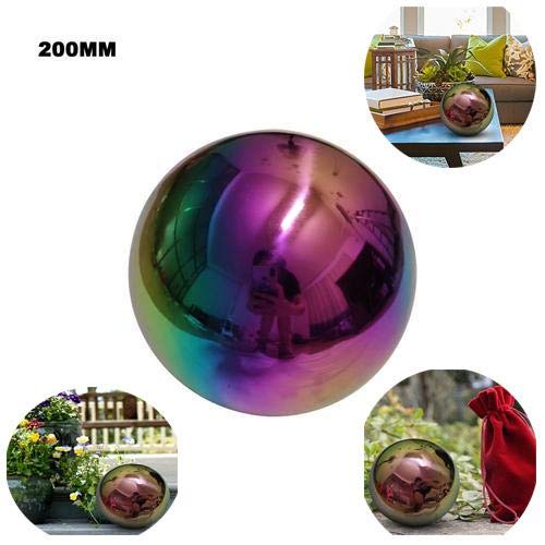 Aneil Stainless Steel Gazing Ball Seamless Mirror Balls Sphere Hollow for Outdoor Garden (200mm)