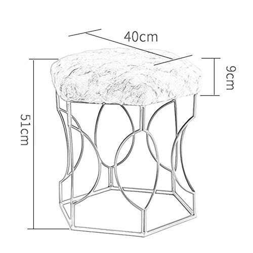 Reposapiés nórdico de ocio MU de 40 x 51 cm para sofá de sala de estar 3