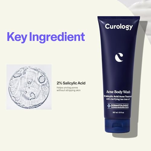 Curology Face & Body Acne Skin Care Treatment Set, Acne Cleanser Face Wash with 2.5% Benzoyl Peroxide and Acne Body Wash with 2% Salicylic Acid