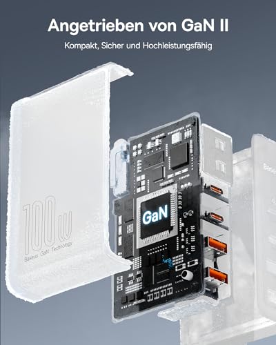 Baseus USB C Schnellladegerät 100 W für iPhone und andere Geräte