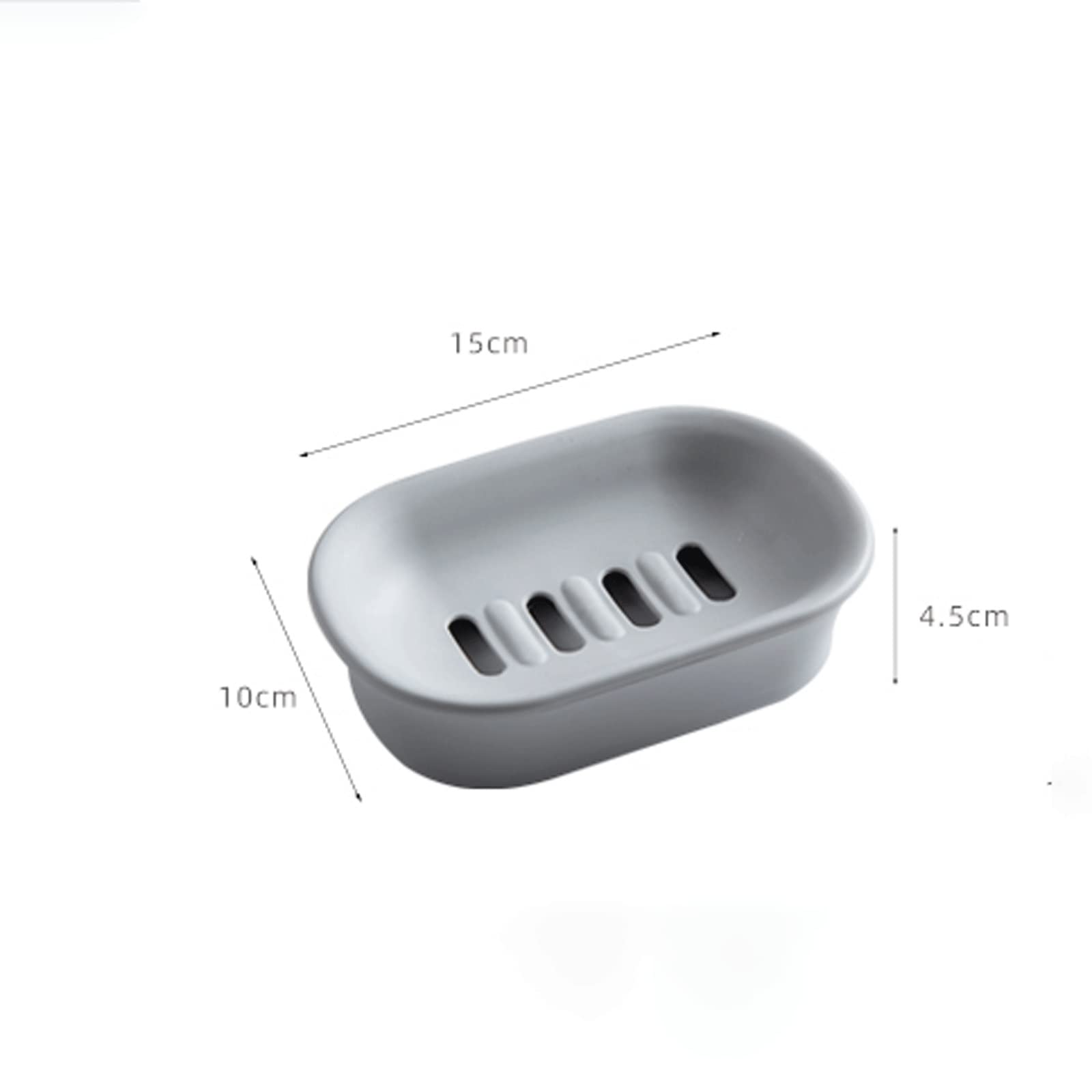 Jabonera con escurridor, jabonera, ahorradora de jabón, fácil de Limpiar, Bandeja para jabón seco y Antiadherente para Ducha y baño