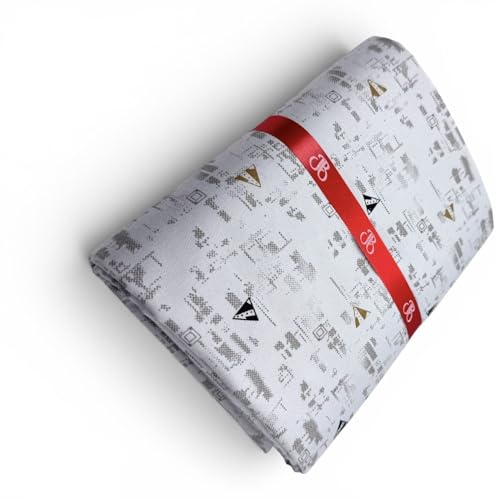 Image of JHABAK'S Unstitched Print Shirt Fabric for Men - Polycotton Material - 2.25Meter Shirt Piece Cloth