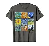 Van Gogh Paintings, Sunflowers, Starry Night T-Shirt