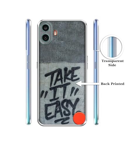Image of Amazon Brand- Solimo Take It Easy Printed Silicon Soft TPU Back Case Cover Compatible for CMF by Nothing Phone 1 5G