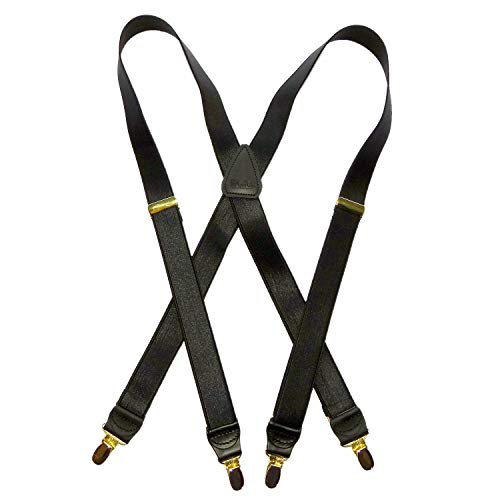 Image of Hold-Up Formal Series Men's X & Y-Back Suspenders with No-Slip Clips | Available in traditional X-back and Y-back styles for business, formal, and dress occasions.