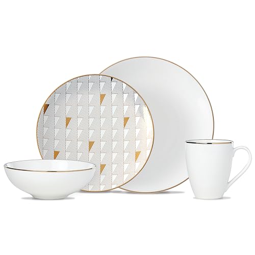 Image of Lenox 884647 Trianna White 4 Piece Place Setting