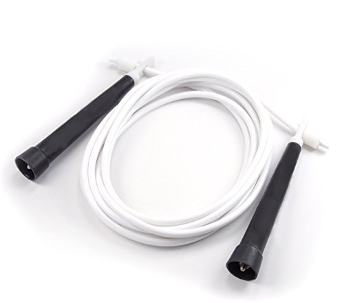 BuyJumpRopes Boxers Jump Rope, Black/White