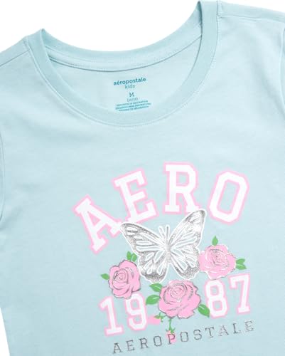 Image of Girls T Shirts - Soft Cotton Blend Short Sleeve Cute Graphic Tees - Classic Crewneck Logo Tee Girls Shirts (Sizes: 4-16)