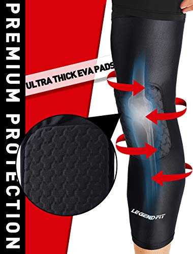 image for Legendfit Basketball Knee Pads for Kids Youth Adults Protective Padded