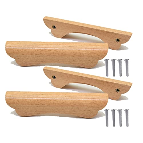 Tiradores para cajones en D hechos de madera para restaurar tus muebles 2