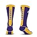 For Bare Feet NBA LOS ANGELES LAKERS MVP Crew Sock Team Color Medium