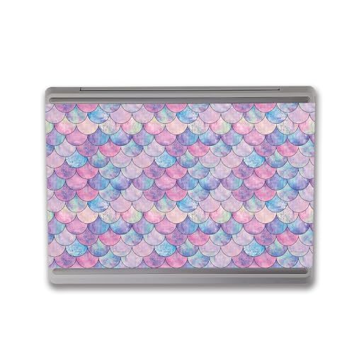 Image of MightySkins Carbon Fiber Skin Compatible with Microsoft Surface Laptop Go 3 (2023) Full Wrap Kit - Mermaid Scales | Protective Durable Textured Carbon Fiber Finish | Made in The USA