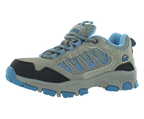 Pacific Trail Alta Jr Hiking Boots Boys Shoes Size 3.5, Color: Grey/Blue