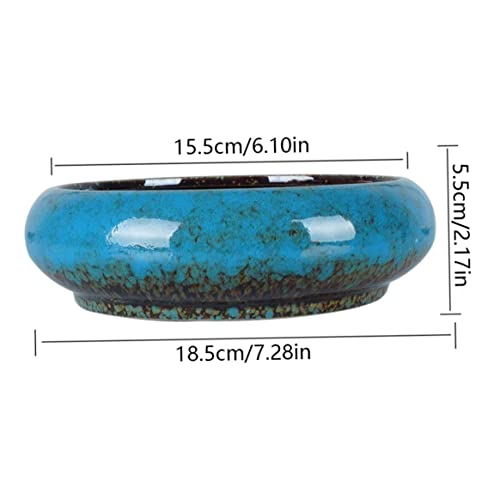 Grand pot de fleurs en céramique durable avec trou de drainage intégré - 5