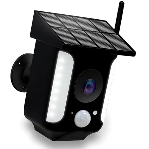 Fsioue 2K Camara Vigilancia WiFi Exterior Solar, Camaras de Vigil...