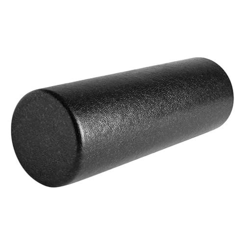 Rodillo de espuma de alta densidad para ejercicio con 4 bandas de resistencia, recuperación muscular y liberación miofascial autoaplicada – Rodillo redondo para espalda, fitness, yoga, pilates y estiramientos – Negro miniatura 1