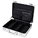 urecimy Aluminium 14 Zoll Laptop Aktentasche Hartschalenkoffer TSA Kombination Schloss Flightcase Abnehmbarer Schaumschmuck und Uhr tragbare Tragetasche