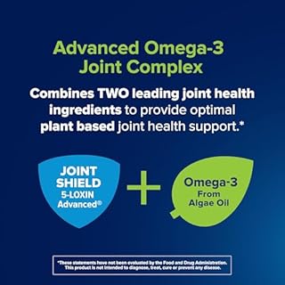 Osteo Bi-Flex Advanced Omega-3 Joint Complex, Plant-Based Algae Oil, Joint Support Supplement, 80 Count Softgels