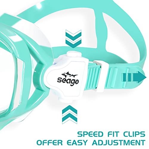 Kids Snorkel Mask Swim Diving Scuba Mask Snorkel Gear For Kids Boys Girls Youth, Anti-Fog 180° Clear View Soft Silicone Skirt Kids Pool Underwater Swim Goggles With Nose Cover, Snorkel Equipment #TOP4