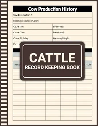 FDA Greenlights First Drug to Combat Deadly New World Screwworm in Cattle 32 cattle record keeping log book: Cow Calf Log Book, Keep Your Ranc...