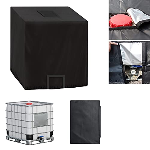Bâche de réservoir d'eau, IBC Bache pour Cuve 1000L, Anti-poussière Anti-UV Anti-Pluie,420D...