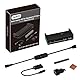 GeeekPi Raspberry Pi Zero 2 W Case/Zero W Case Kit,with RPi Zero 2 W Aluminum Case,20Pin GPIO Header,Micro USB to OTG Adapter,HDMI Cable,Raspberry Pi Zero Copper Heatsink,ON/Off Switch Cable (Black)