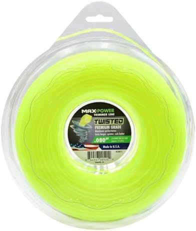 MaxPower 338813 Linha de aparador torcida premium de 0,2 cm, comp...