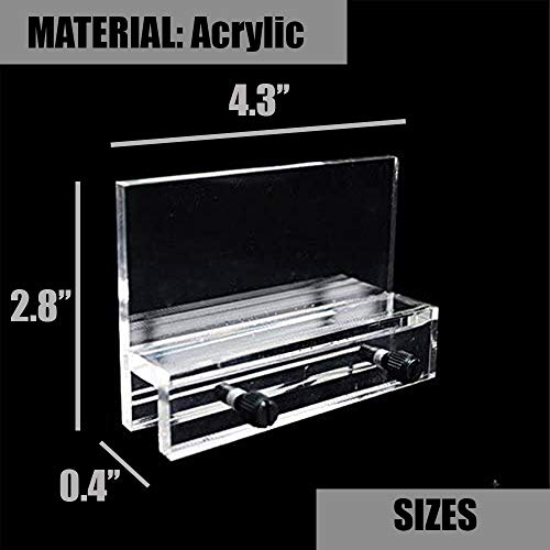 Image of Hanging Aquarium Clear Acrylic Fish Tank LED Light Holder Lamp Fixtures Support Stands Box A
