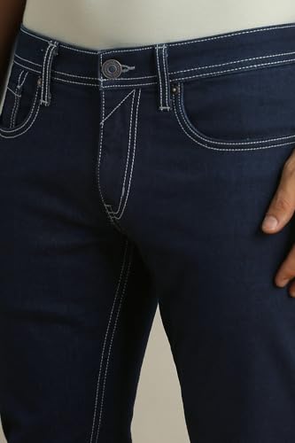 Image of Peter England Men's Skinny Fit Jeans | Denim | Casual Wear | Stylish Bottoms