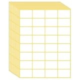 480 pcs d'étiquettes blanches vierges autocollantes pour étiquettes de dos de livre de bibliothèque, étiquettes d'adresse postale 2,5 x 3,8 cm, petites étiquettes à code barres pour imprimantes laser