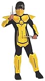 Child's Yellow Ninja Costume, Medium