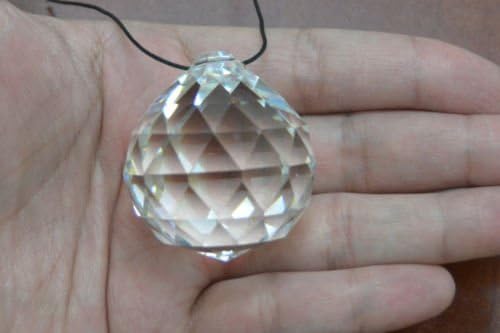 Asfour Clear Round Crystal Ball Prisms Feng Shui 40mm