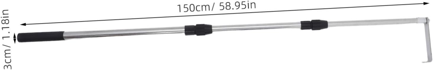 BESTOYARD Telescoping Truck Cargo Grabber Tool Truck Bed Hook Extendable Reach Tool Portable Magnetic Stick