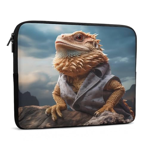 Funda para portátil de 12 pulgadas con diseño Dragón Barbudo miniatura 3