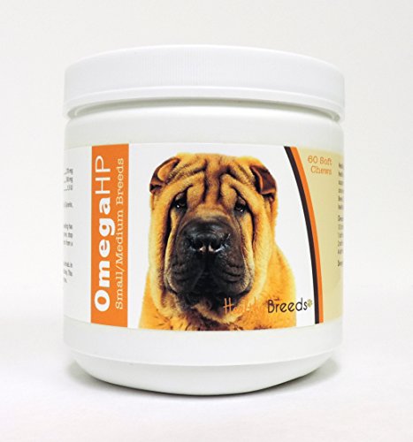 Image of Healthy Breeds Chinese Shar Pei Omega HP Fatty Acid Skin and Coat Support Soft Chews 60 Count