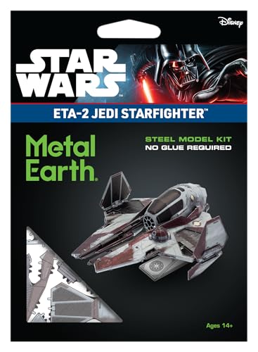 Metal Earth Star Wars ETA 2 Jedi Starfighter 3D Metal Model Kit Fascinations - Image 6