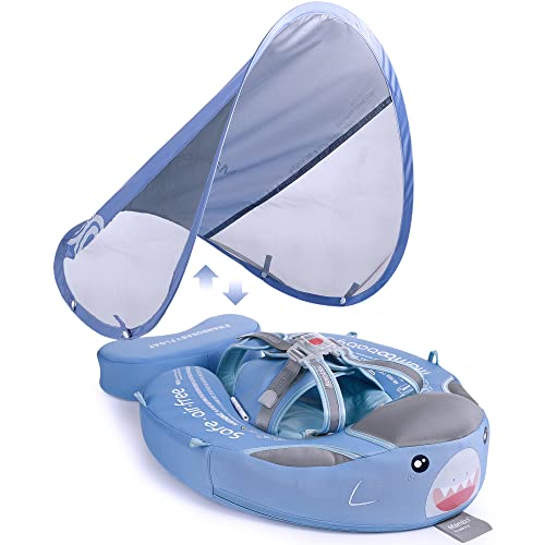 Image of Mambobaby Add Tail Baby Float with Sun Canopy – Special Edition Blue