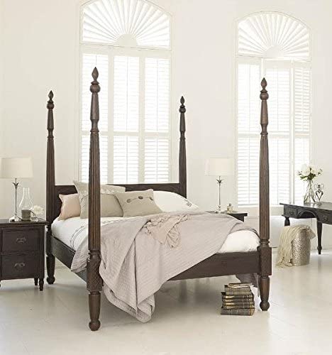 Image of Sheesham Solid Wood King Size Maharaja Poster Bed for Home| Beautiful Bedroom (King, Maharaja)