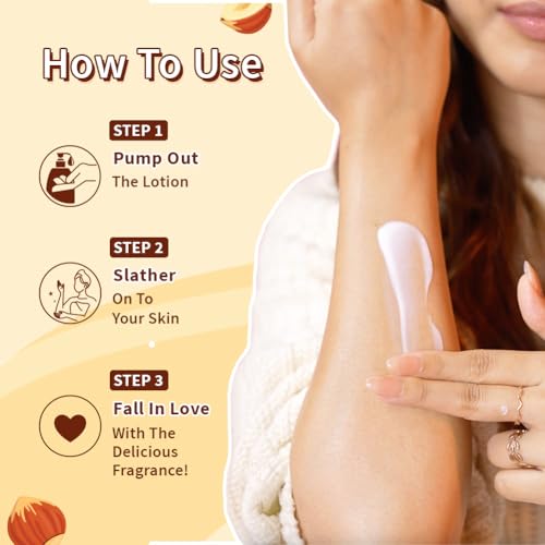Image of Plum BodyLovin' Hazelnut Eclair Body Lotion | Cocoa Butter & Vitamin B5 for Deep Moisturization | Hazelnut & Vanilla Notes | Non-Greasy & Lightweight | Soft, Smooth & Glazed Skin | For Dry To Very Dry Skin | Toasted Nutty Choco-Vanilla Fragrance | 400ml