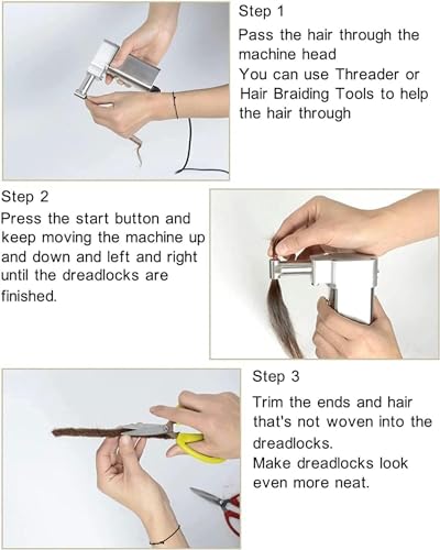Máquina de ganchillo para dreadlocks y trenzado de cabello largo 6
