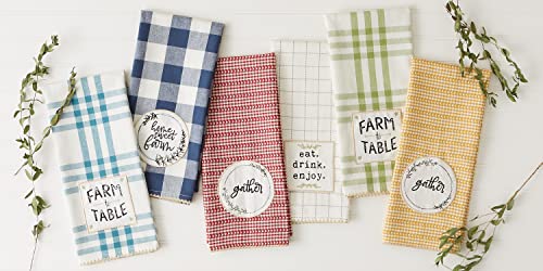 Dii Home Sweet Farmhouse Kitchen Collection, Dishtowel Set, 18X28, Honey Gold, 4 Count #TOP5