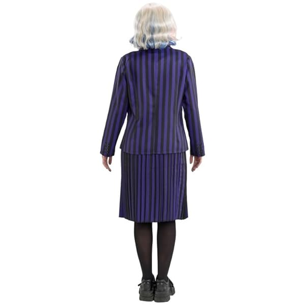 Chaks Wednesday kostuum Enid voor dames | schooluniform zwart paars - Addams Family