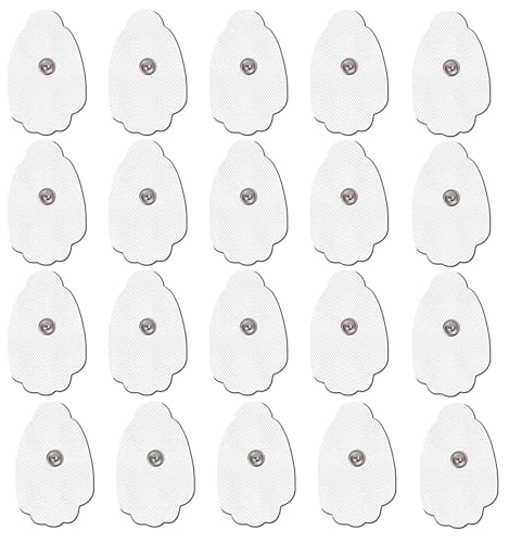 ebullient 互換ジェルシート 交換パッド EMS 交換用替えパッド 互換 替えパッド 集中パッド 筋肉運動補助器具 20枚入り 標準3.5mmスナップコネクタ