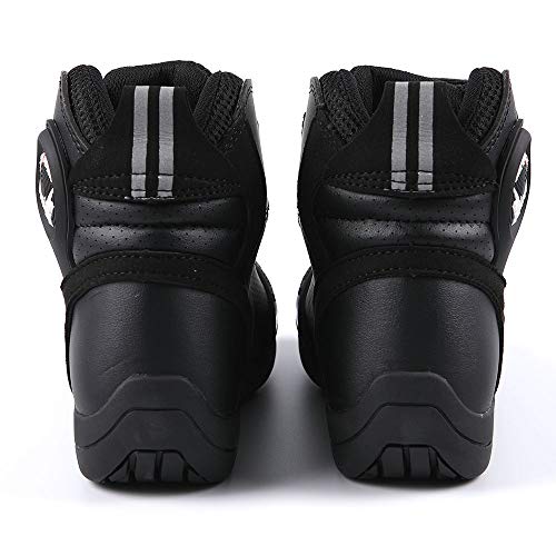 1Storm Men's Motorcycle Boots Rider Racing Black Hiking Trekking Outdoor Boots4