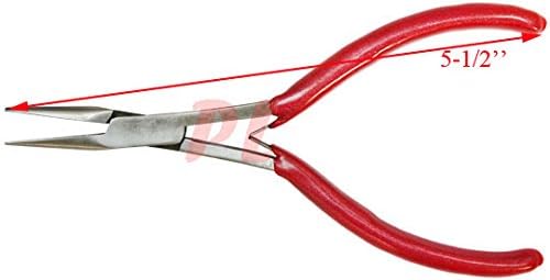 Round Nose 5-1/2'' Double Spring Beading Plier Headpin Curling Bending Wire work